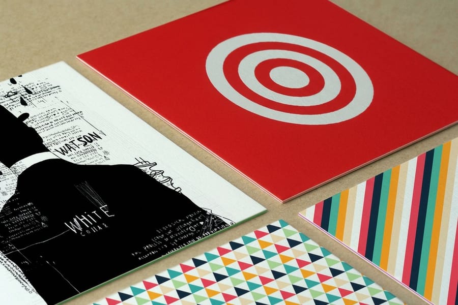 Premium prestige business cards with a crisp printed edge from 4OVER4.COM