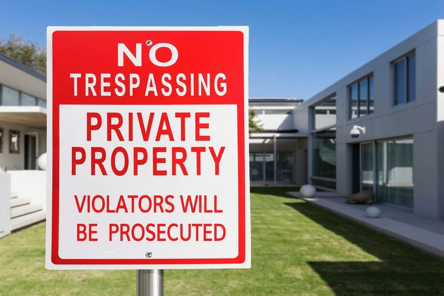 Property signage printed by 4OVER4 for managed residential communities