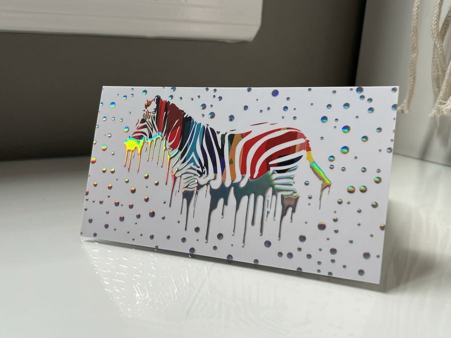 Holographic business cards ready to order from 4OVER4