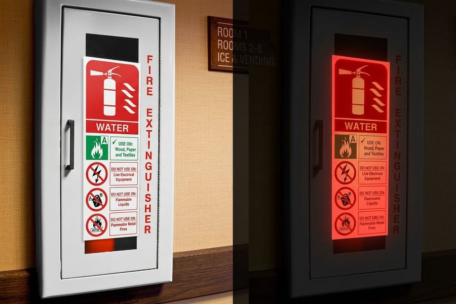 Reflective PVC board printed by 4OVER4 in a rigid panel format for repeat use