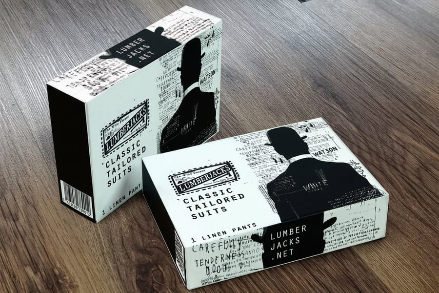 Roll end tuck top box printed by 4OVER4