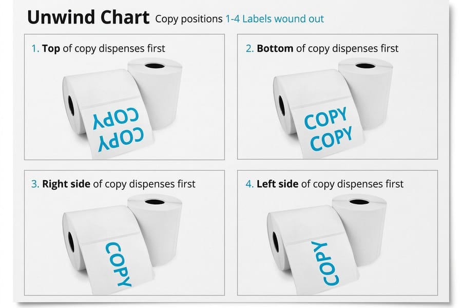 Sticker material and finish options from 4OVER4.COM