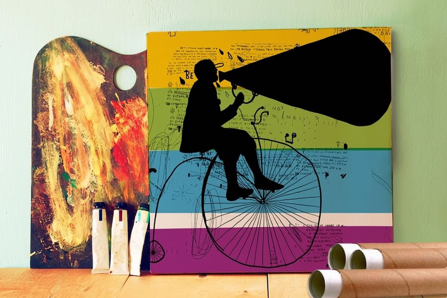 Rolled canvas print ready for stretching, from 4OVER4