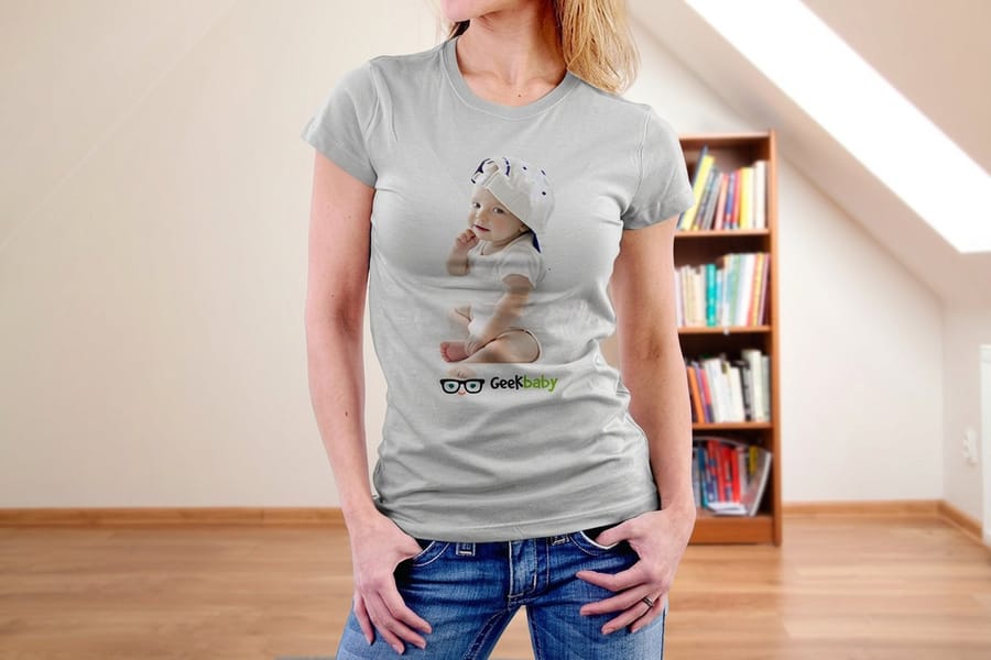 Custom printed t-shirt from 4OVER4 with a well-placed front design