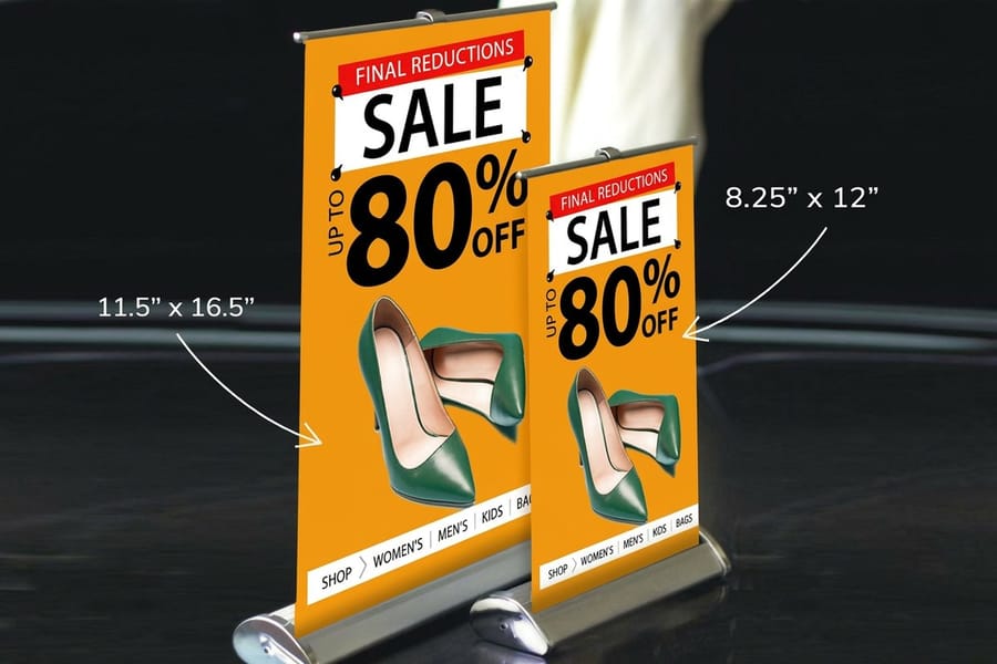 Tabletop trade show display printed by 4OVER4