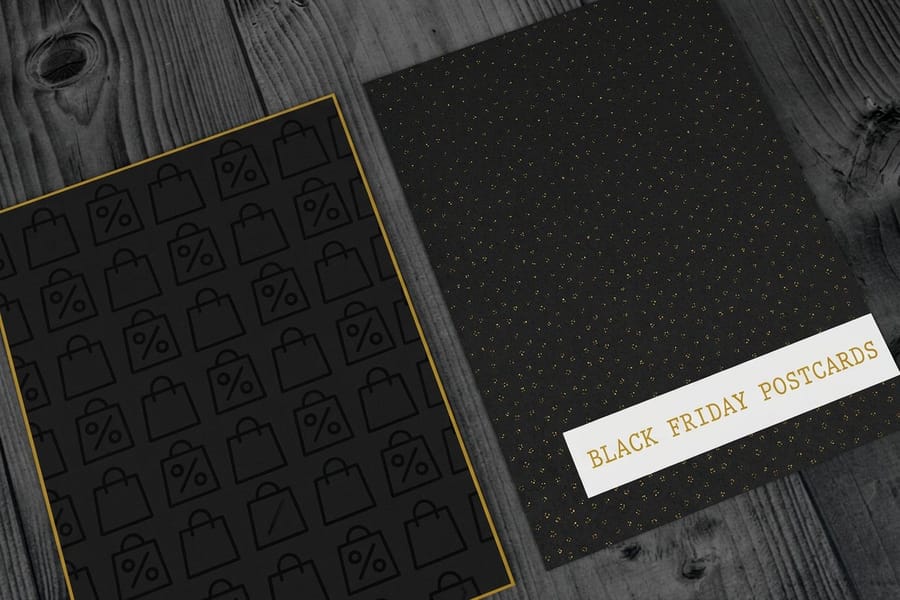 Full-color custom postcards printed by 4OVER4, ready to address and mail