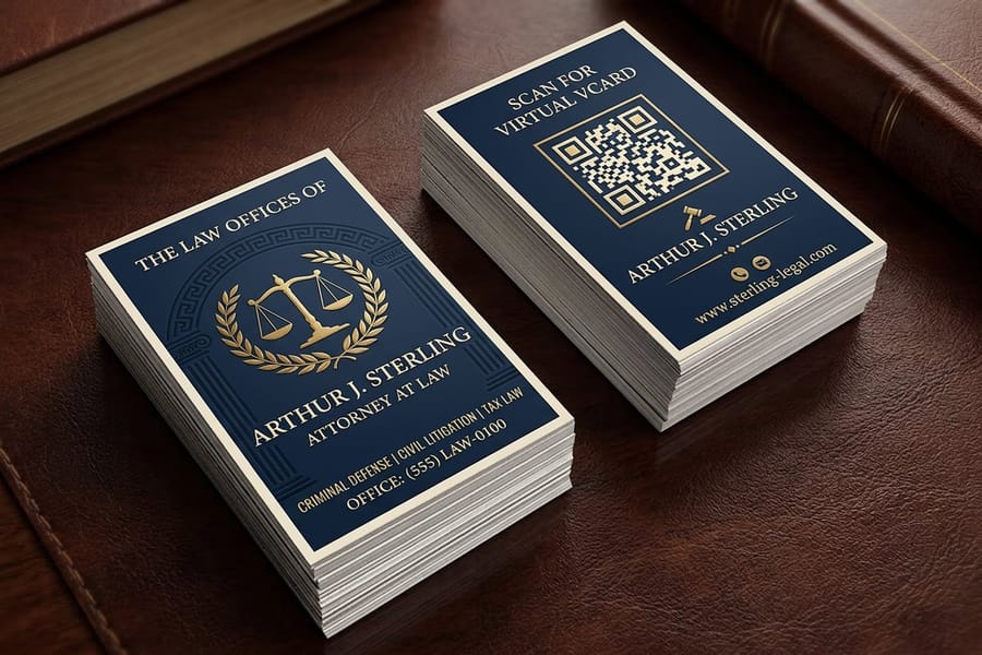 Correctly sized business card avoiding common file errors from 4OVER4