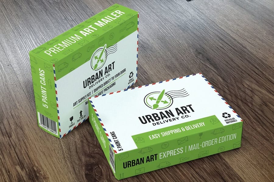Custom printed retail box designs produced by 4OVER4