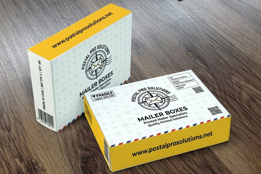 Sturdy custom mailer box built to protect frozen shipments, from 4OVER4