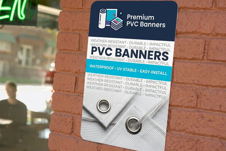 Compact PVC banner printed by 4OVER4