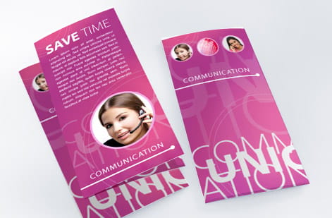 Finished direct mail set ready to bundle and drop, printed by 4OVER4