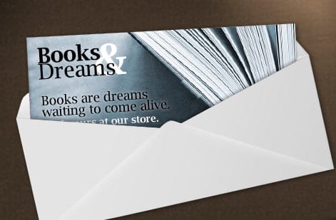 Buckslip packaging inserts printed by 4OVER4 ready to drop into a box