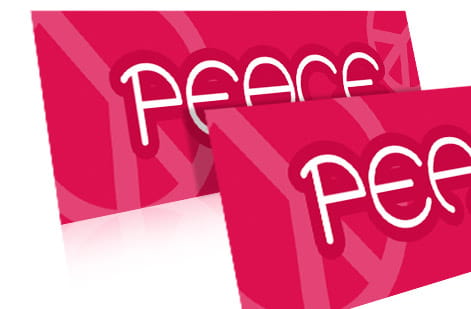 Print-ready bumper sticker file showing bleed and safe margin, 4OVER4
