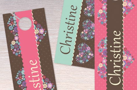 Stack of 4.25 by 11 inch door hangers printed by 4OVER4, boxed and ready for a neighborhood walk