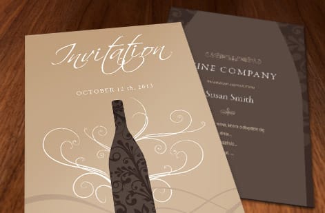 Formal and casual wedding RSVP cards side by side printed by 4OVER4