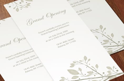 A finished wedding stationery order from 4OVER4