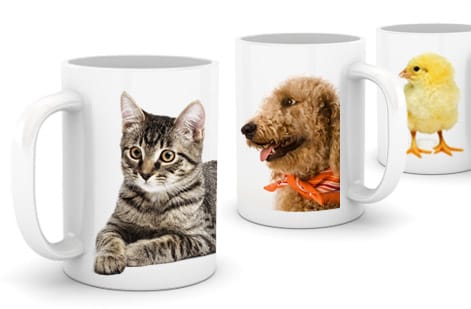 Sharp, well-printed custom mug from 4OVER4