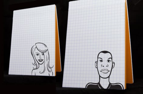Small pocket and memo notepads printed by 4OVER4