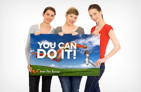 A wall of large posters at different sizes, printed by 4OVER4