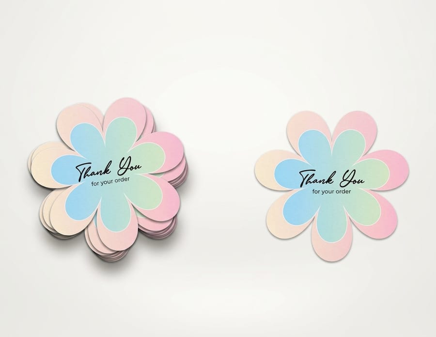 A logo with a transparent background printed cleanly on a colored surface by 4OVER4