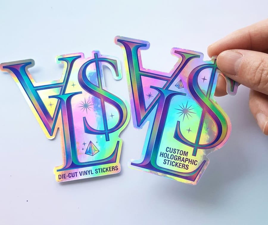 A die-cut sticker cut line drawn around a transparent subject from 4OVER4