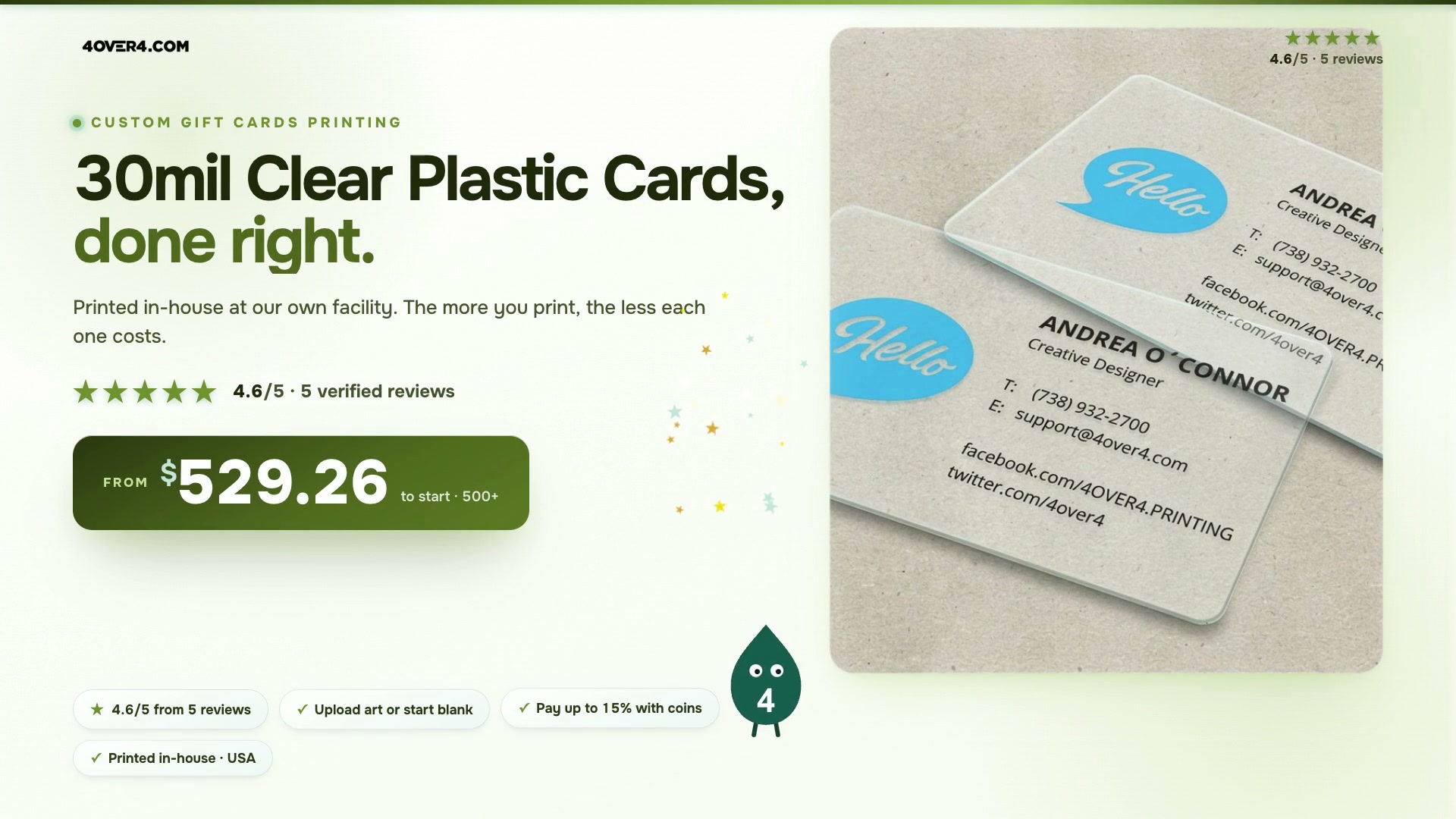 30mil Clear Plastic Cards product video