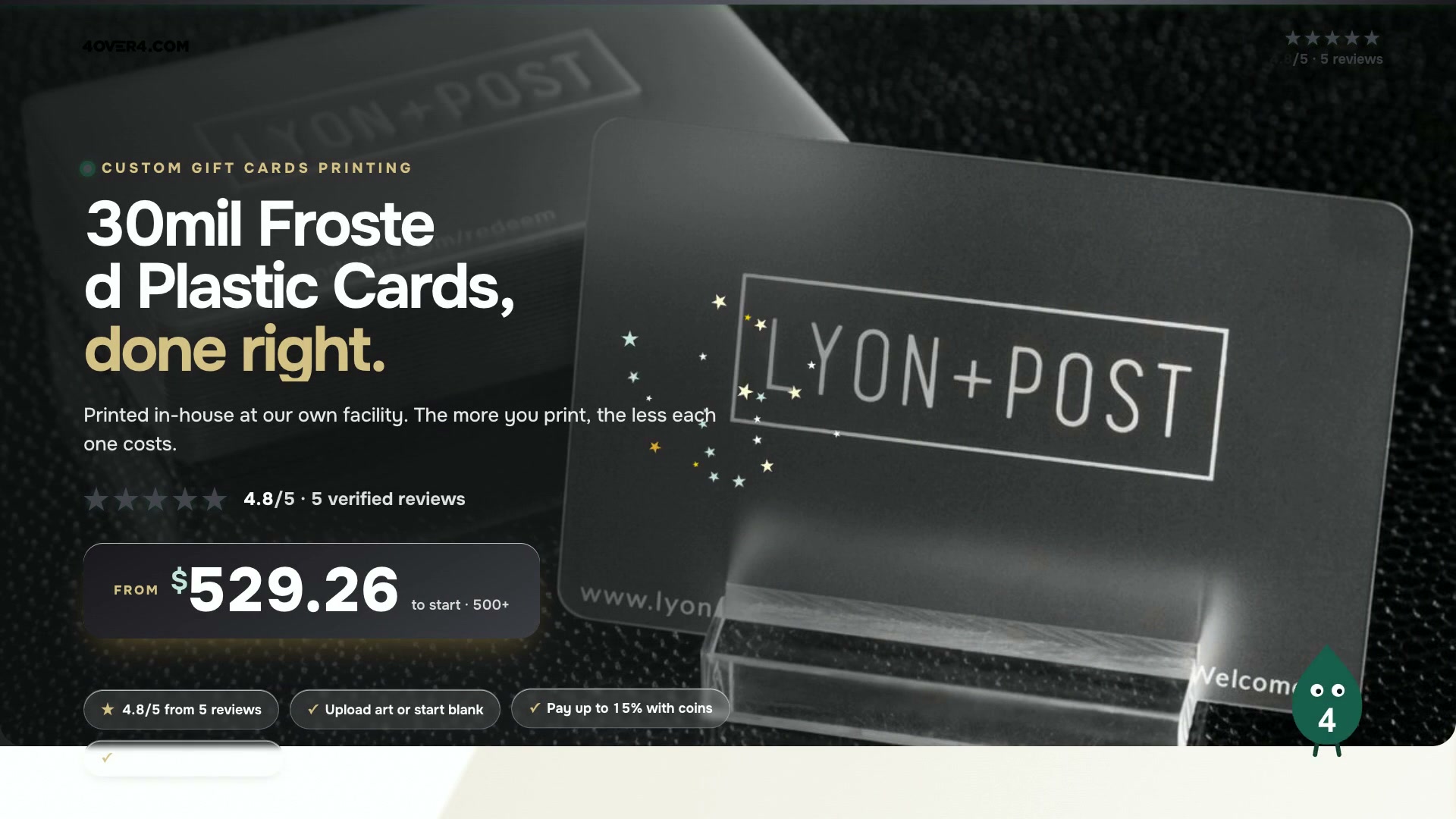 30mil Frosted Plastic Cards product video