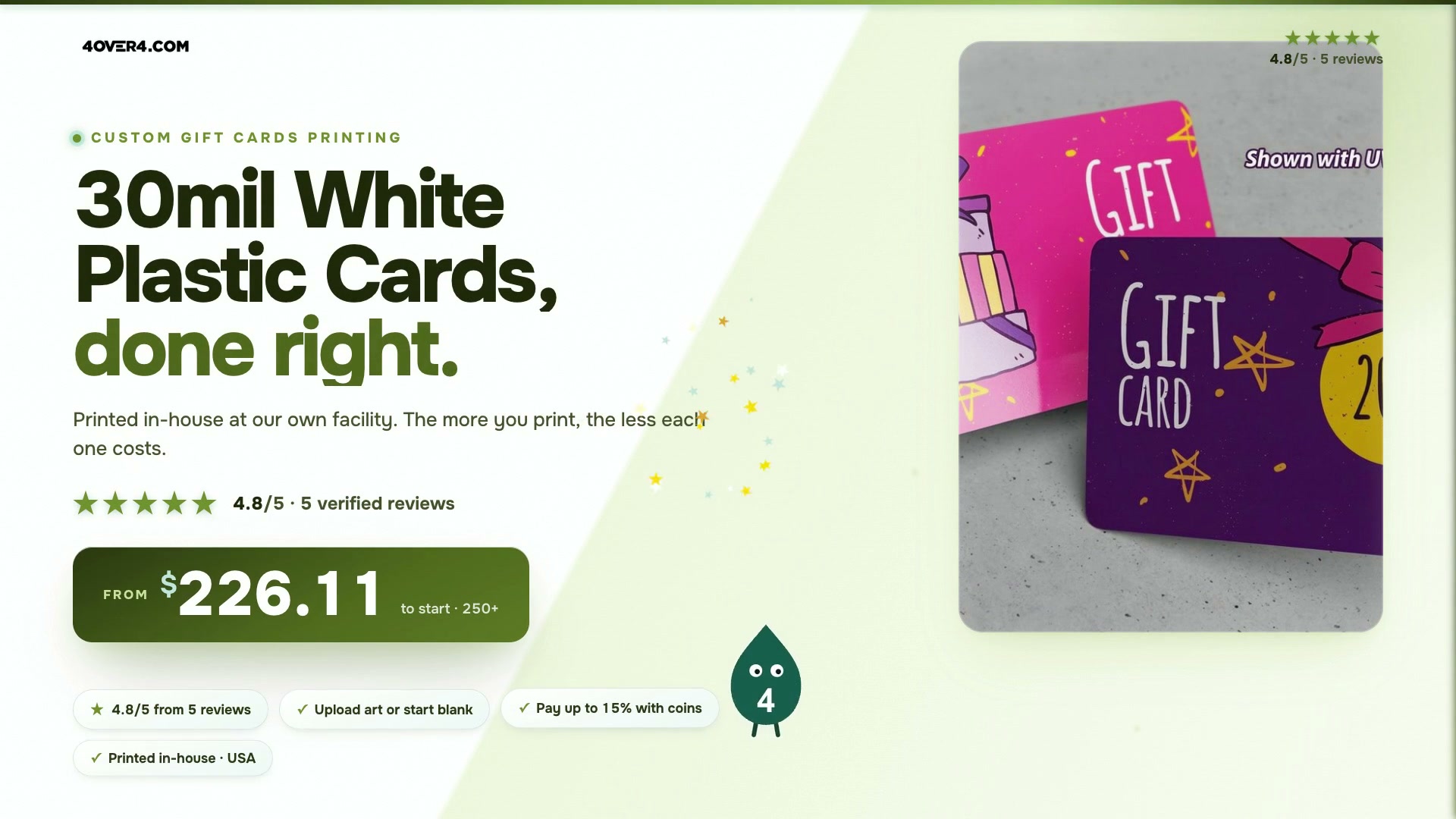 30mil White Plastic Cards product video