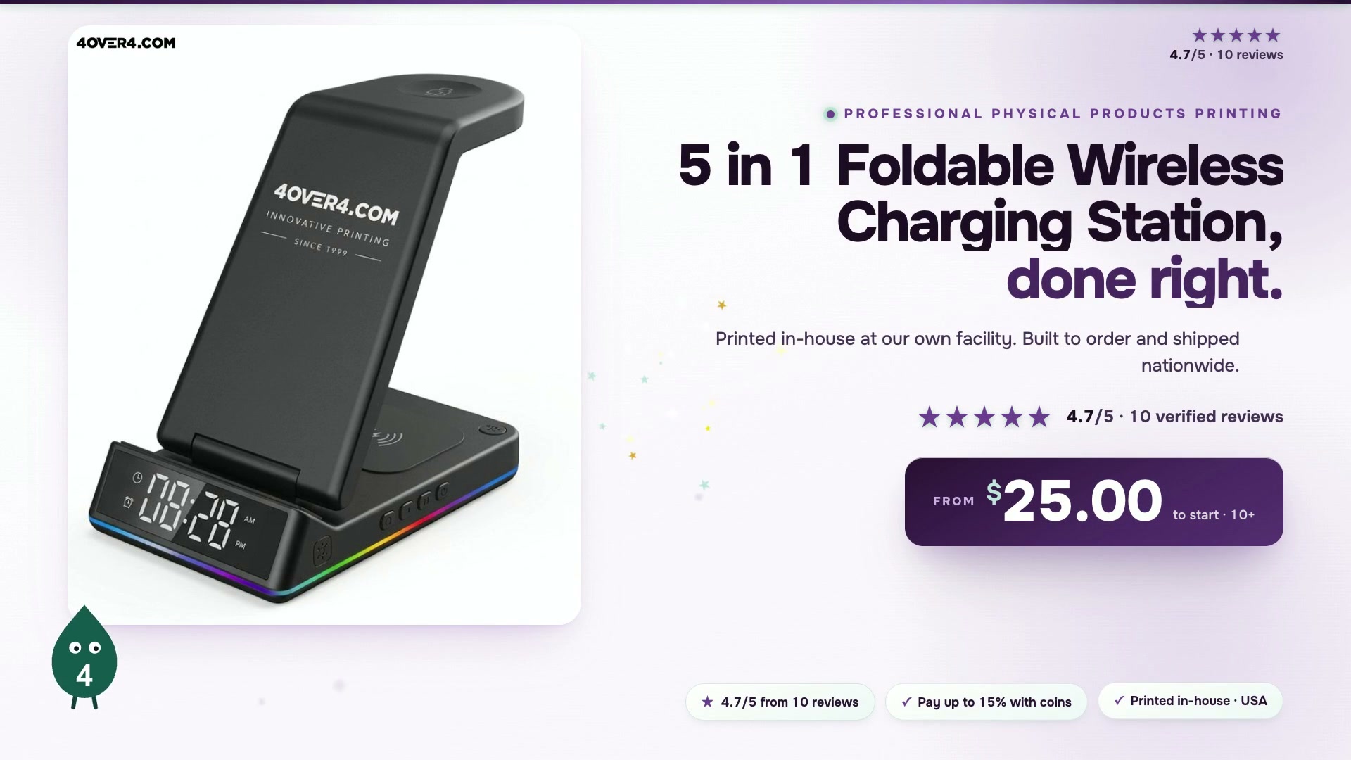 5 in 1 Foldable Wireless Charging Station product video