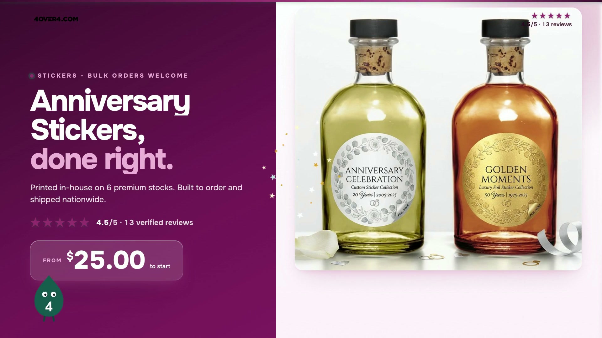 Anniversary Stickers product video