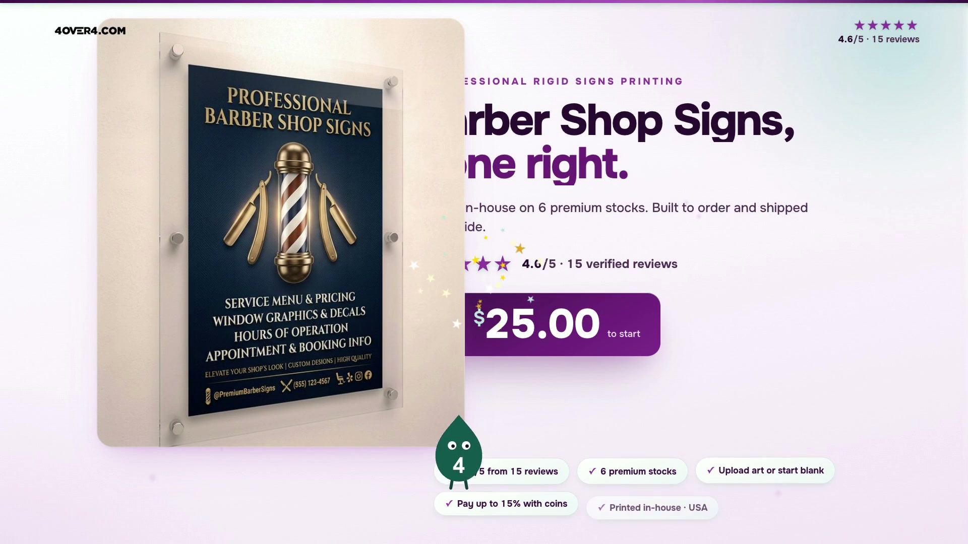 Barber Shop Signs product video