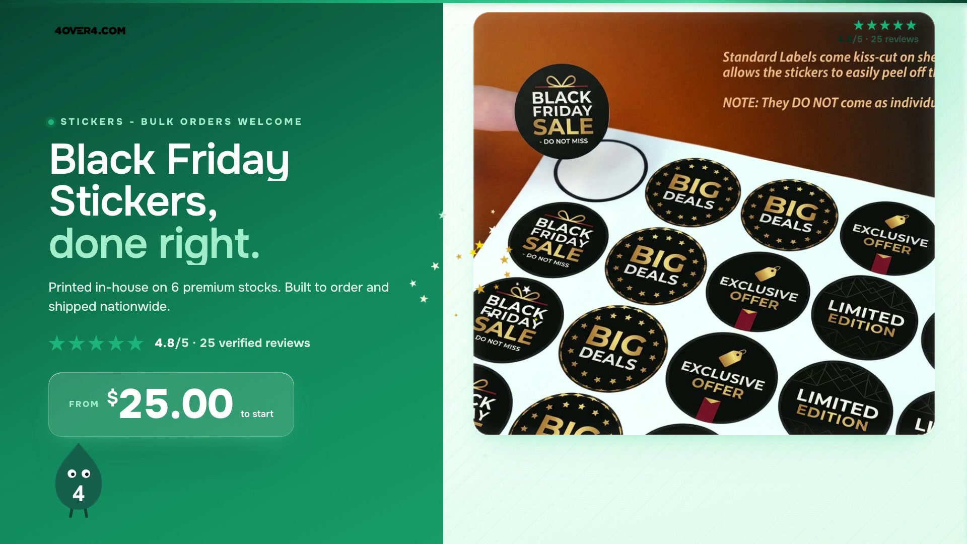 Black Friday Stickers product video