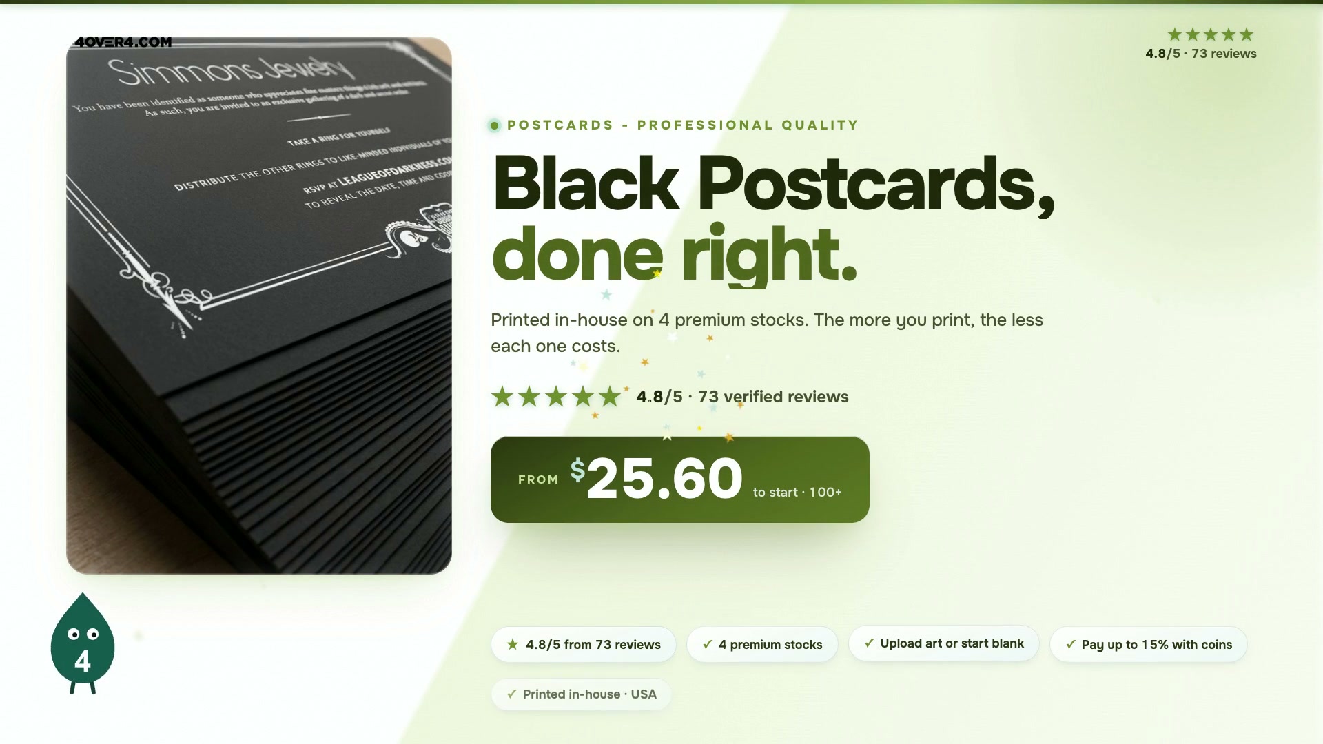 Black Postcards product video