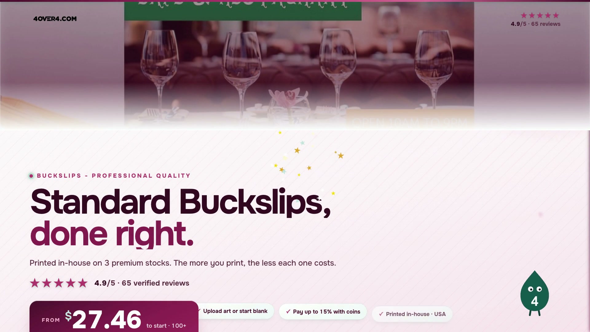 Standard Buckslips product video