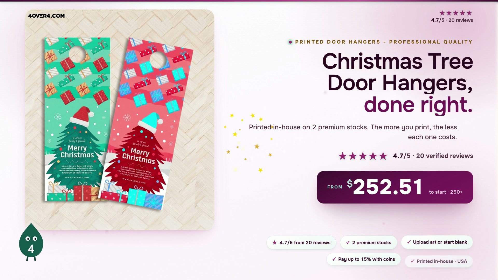 Christmas Tree Door Hangers product video