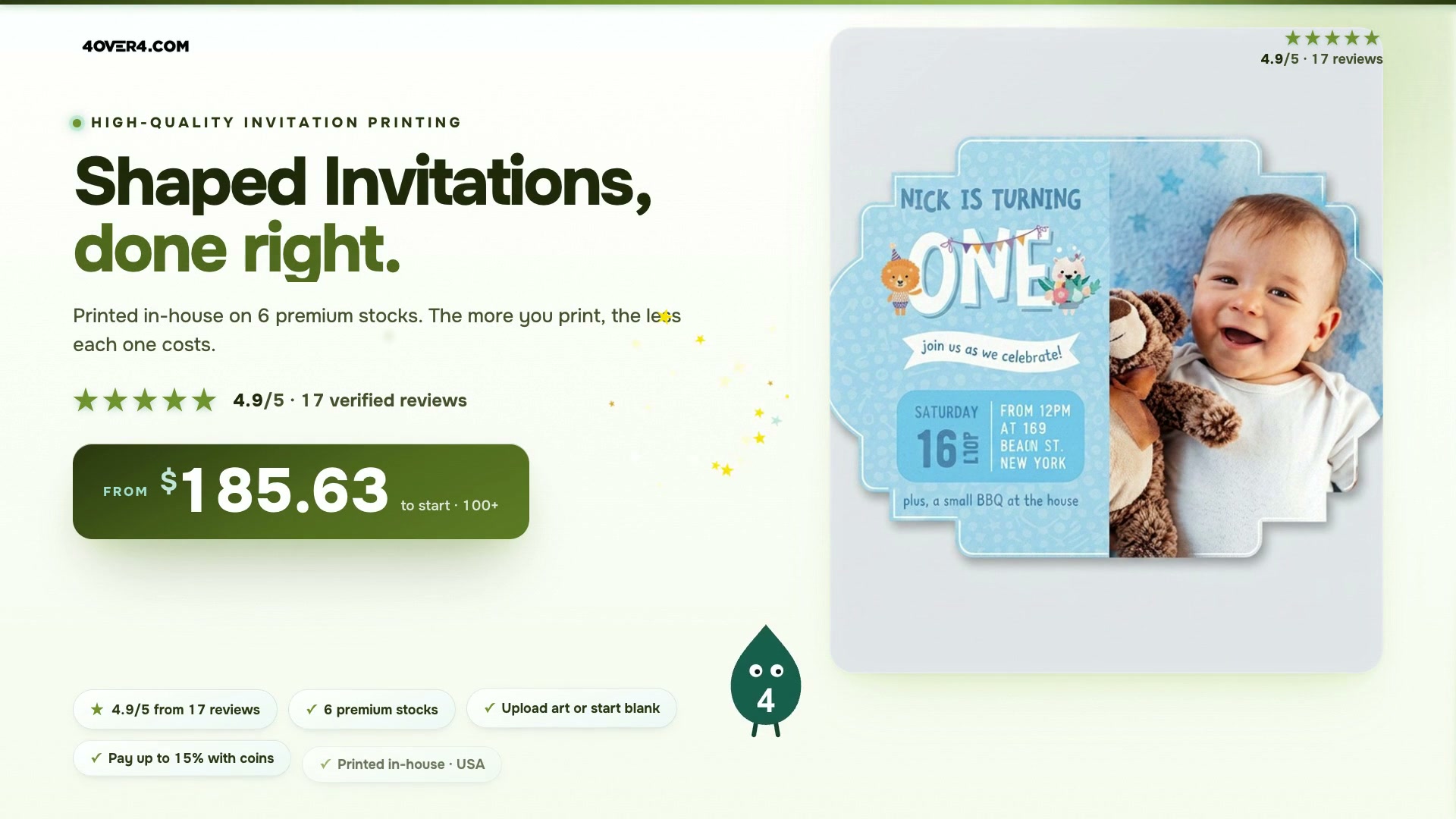 Shaped Invitations product video
