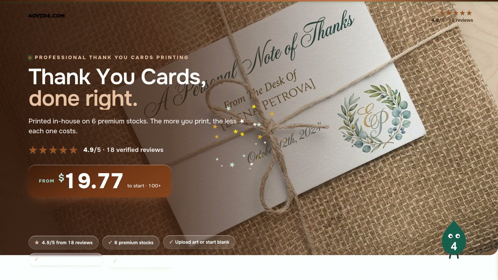 Thank You Cards product video