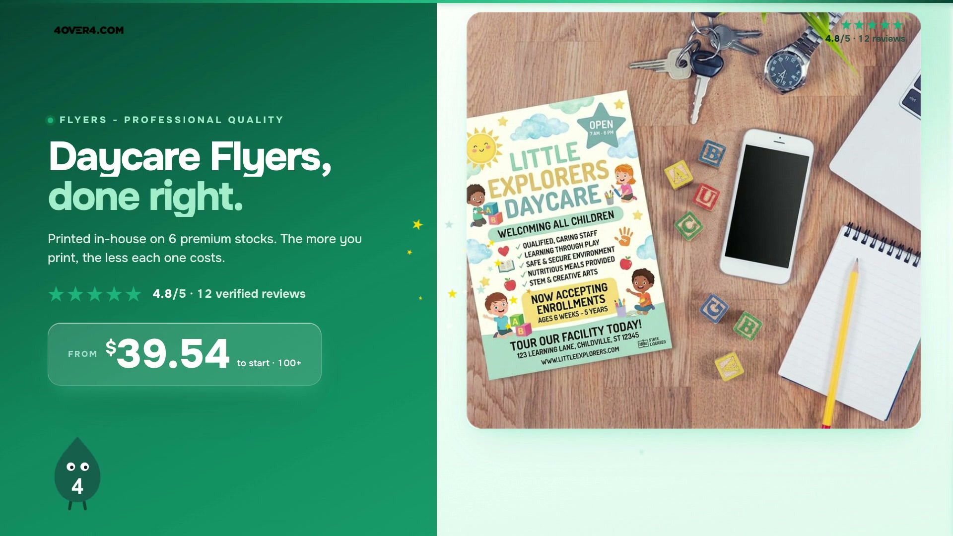 Daycare Flyers product video