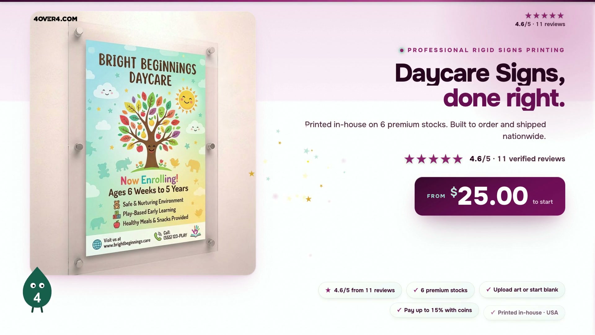 Daycare Signs product video