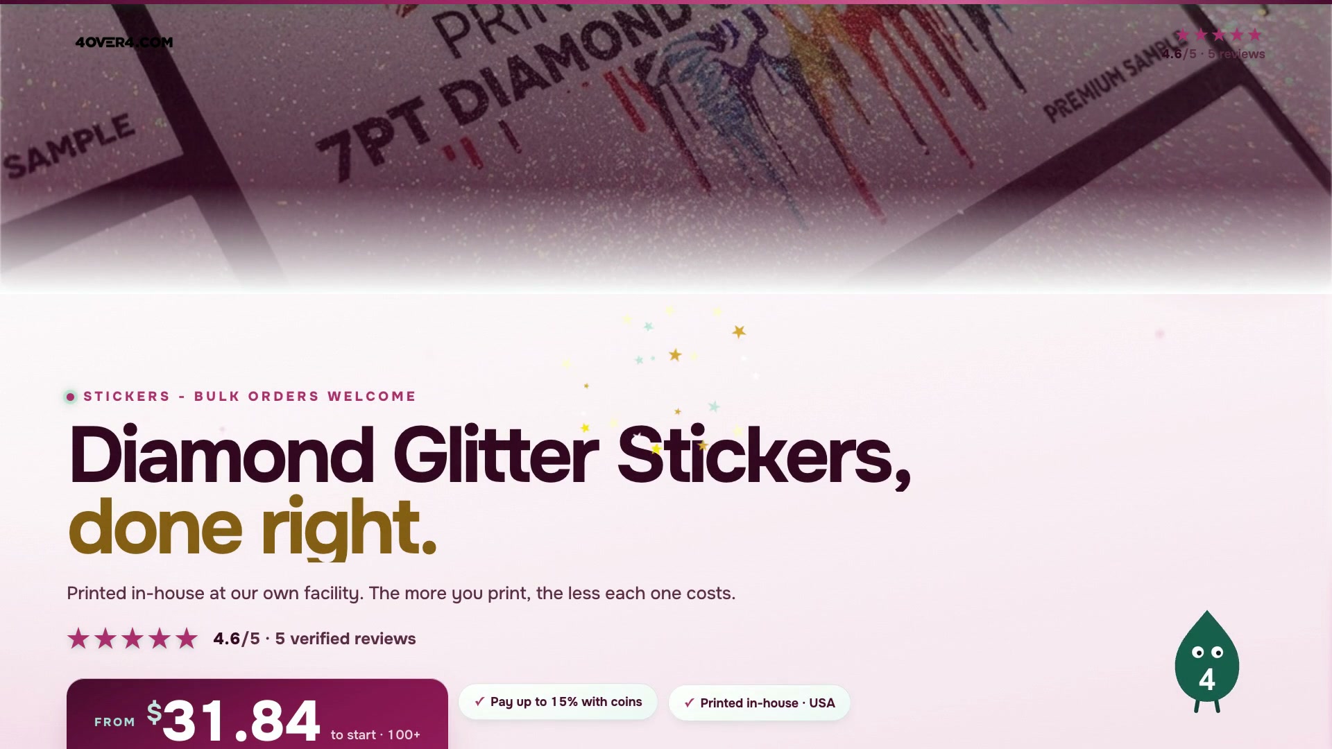 Diamond Glitter Stickers product video