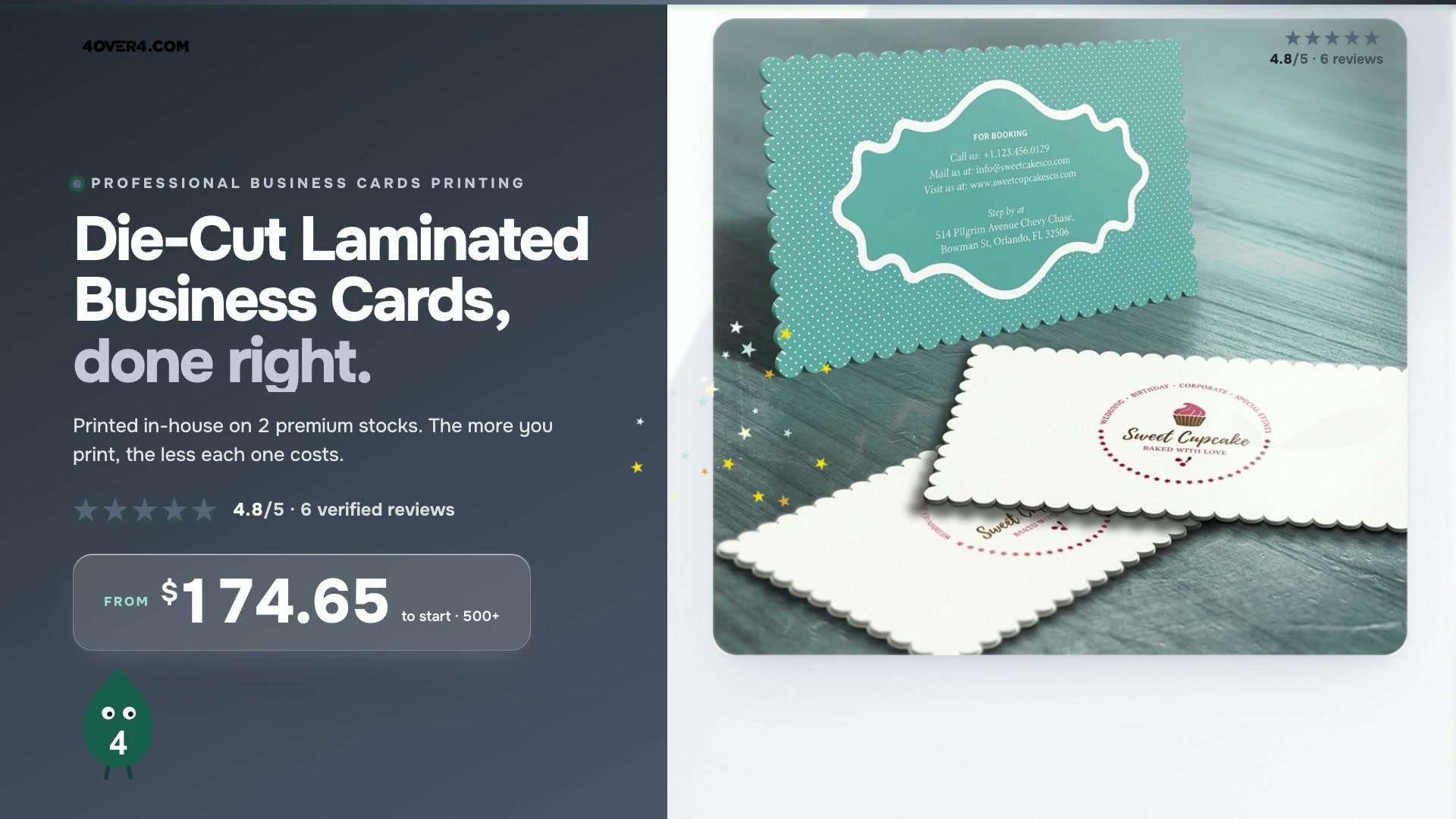 Die-Cut Laminated Business Cards product video