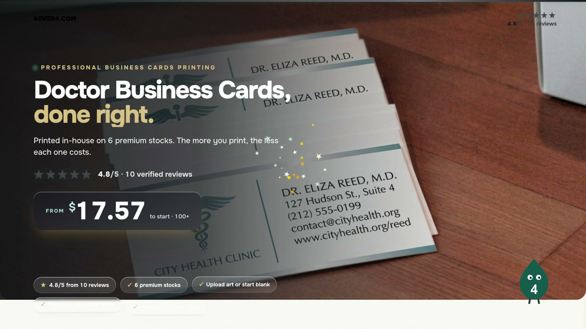 Doctor Business Cards product video