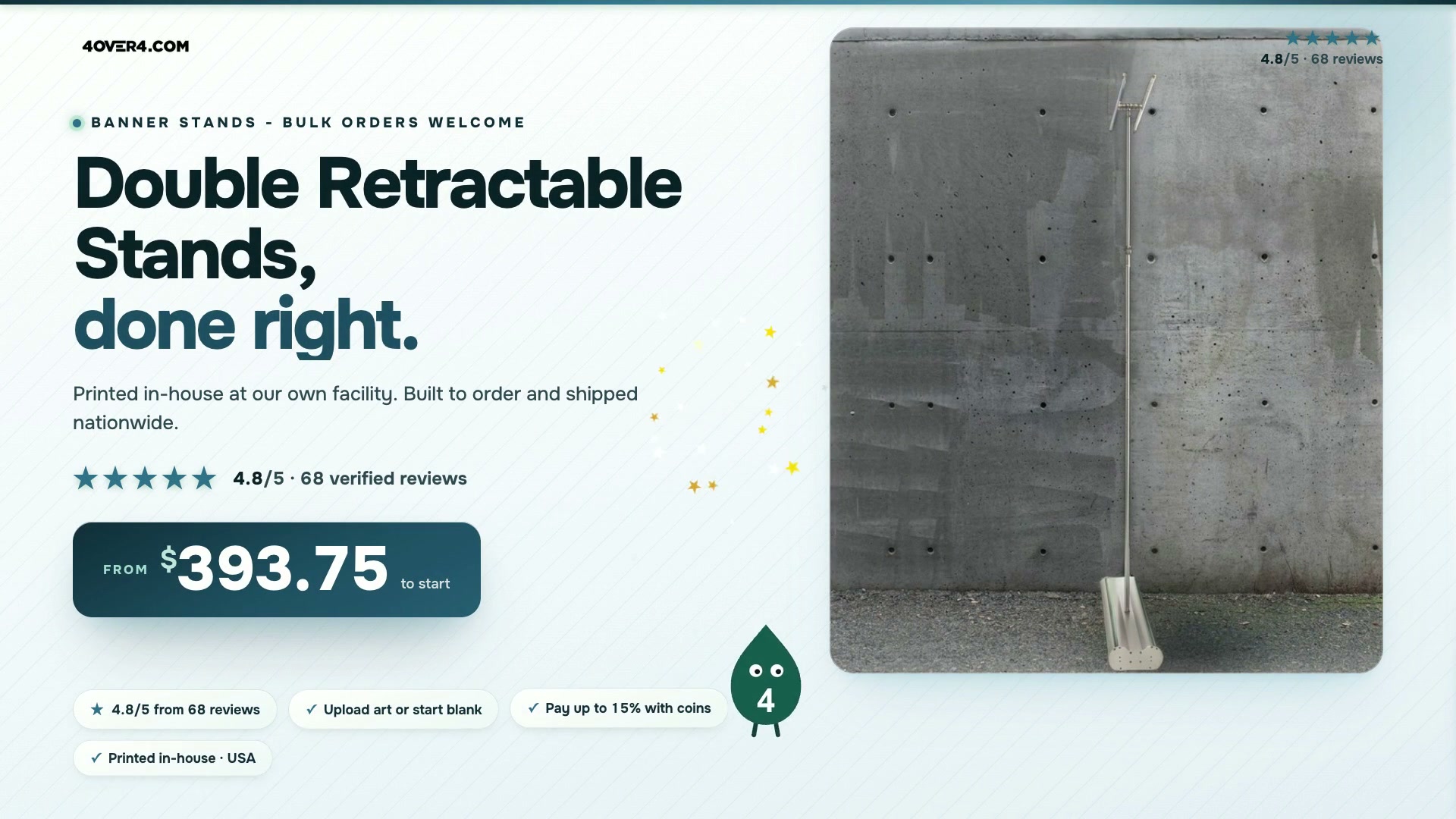Double Retractable Stands product video