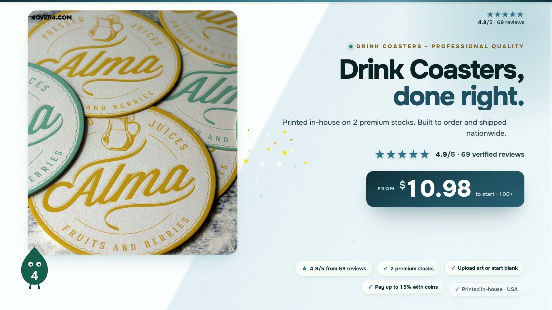 Drink Coasters product video