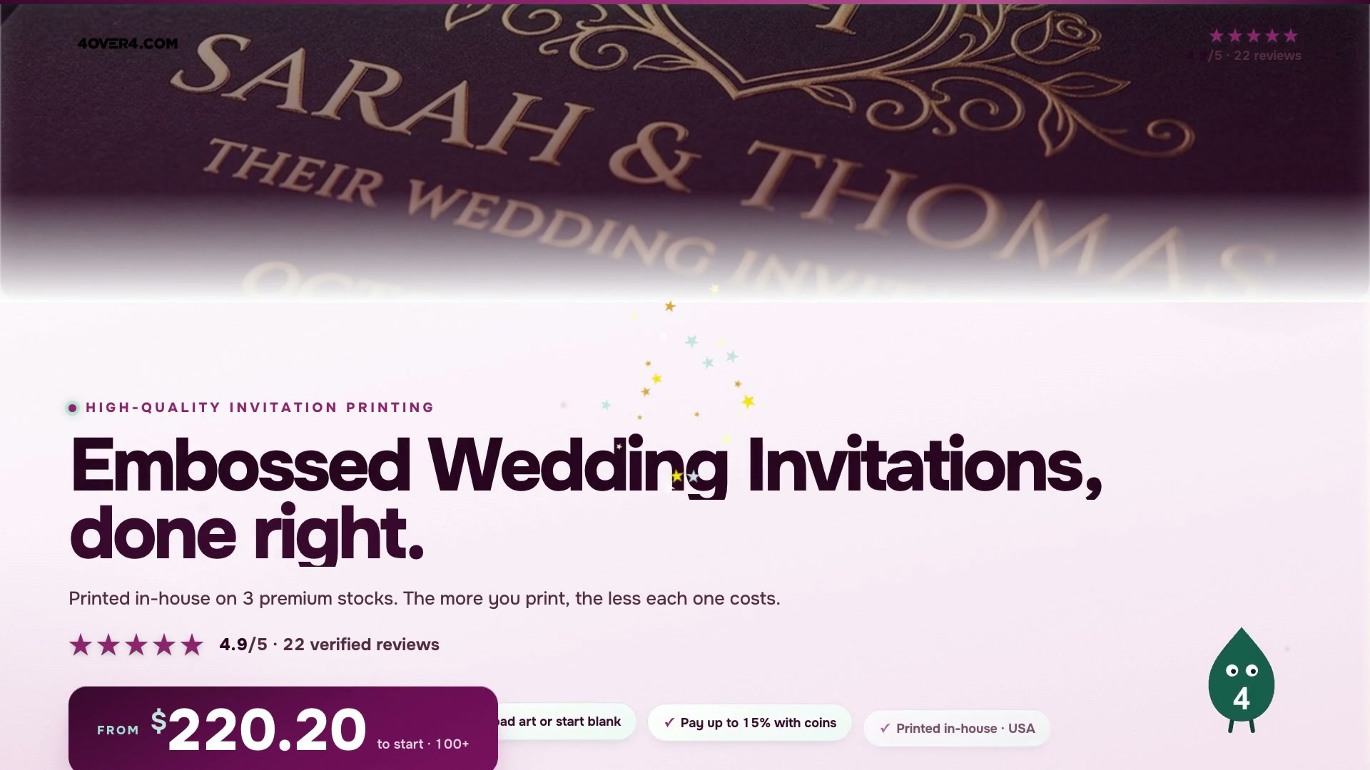 Embossed Wedding Invitations product video