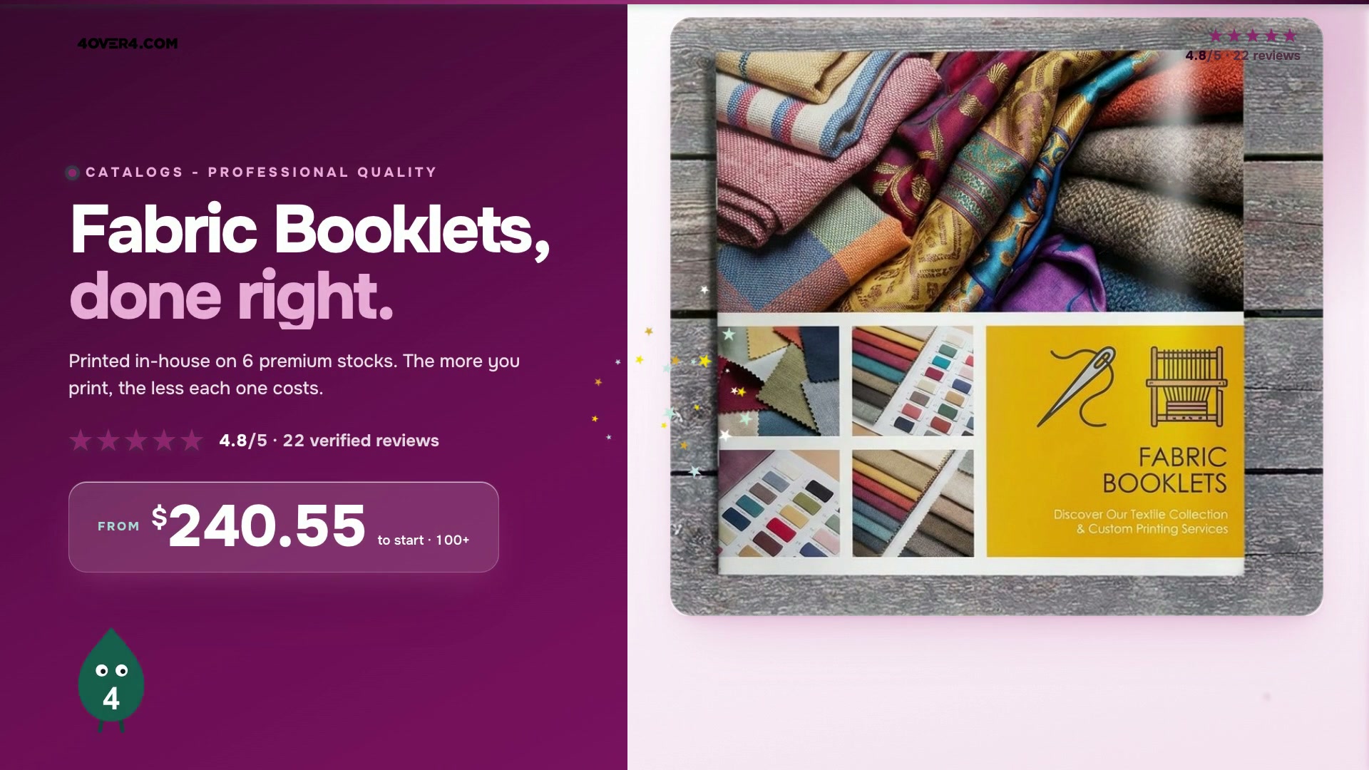 Fabric Booklets product video