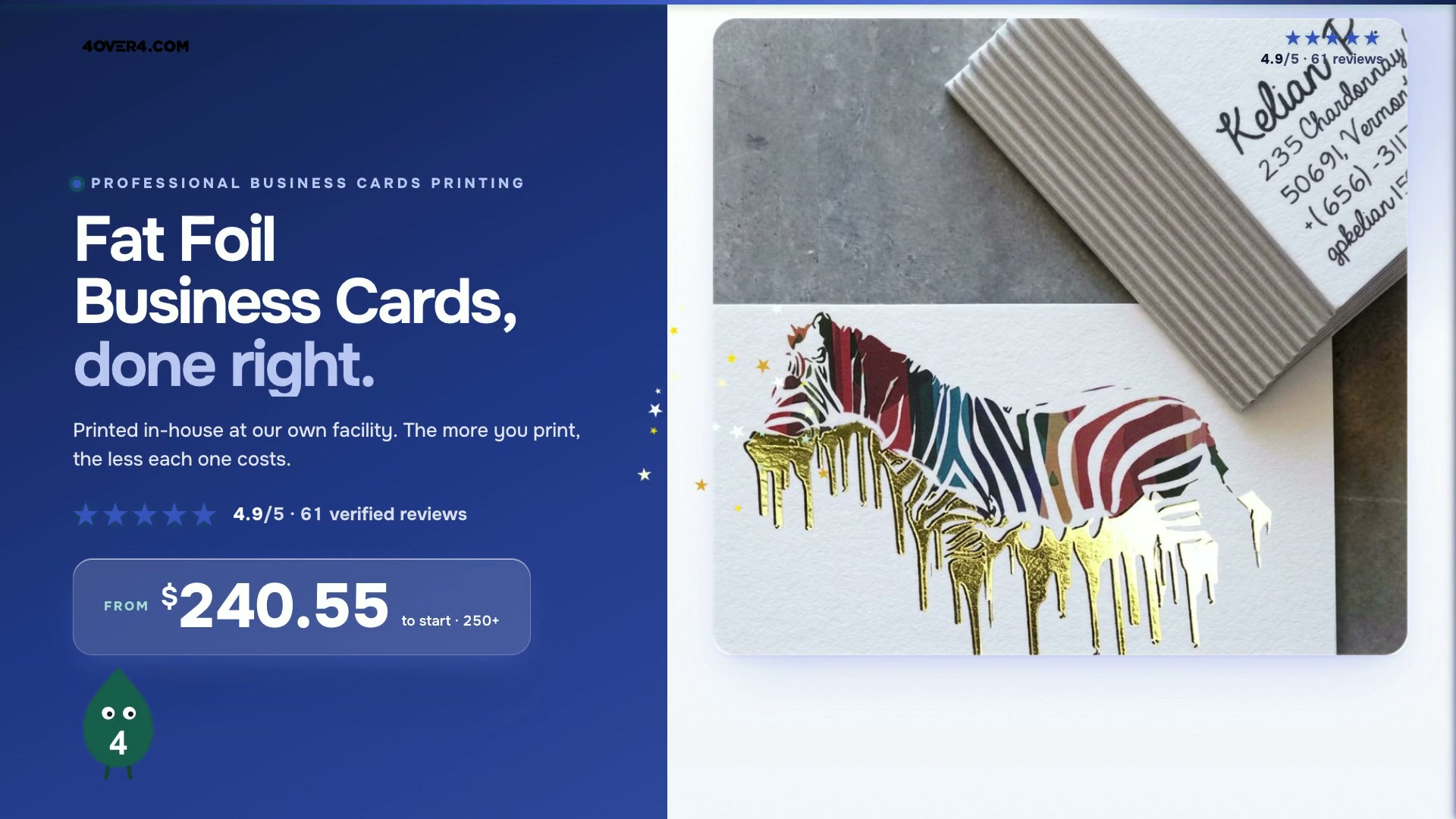 Fat Foil Business Cards product video