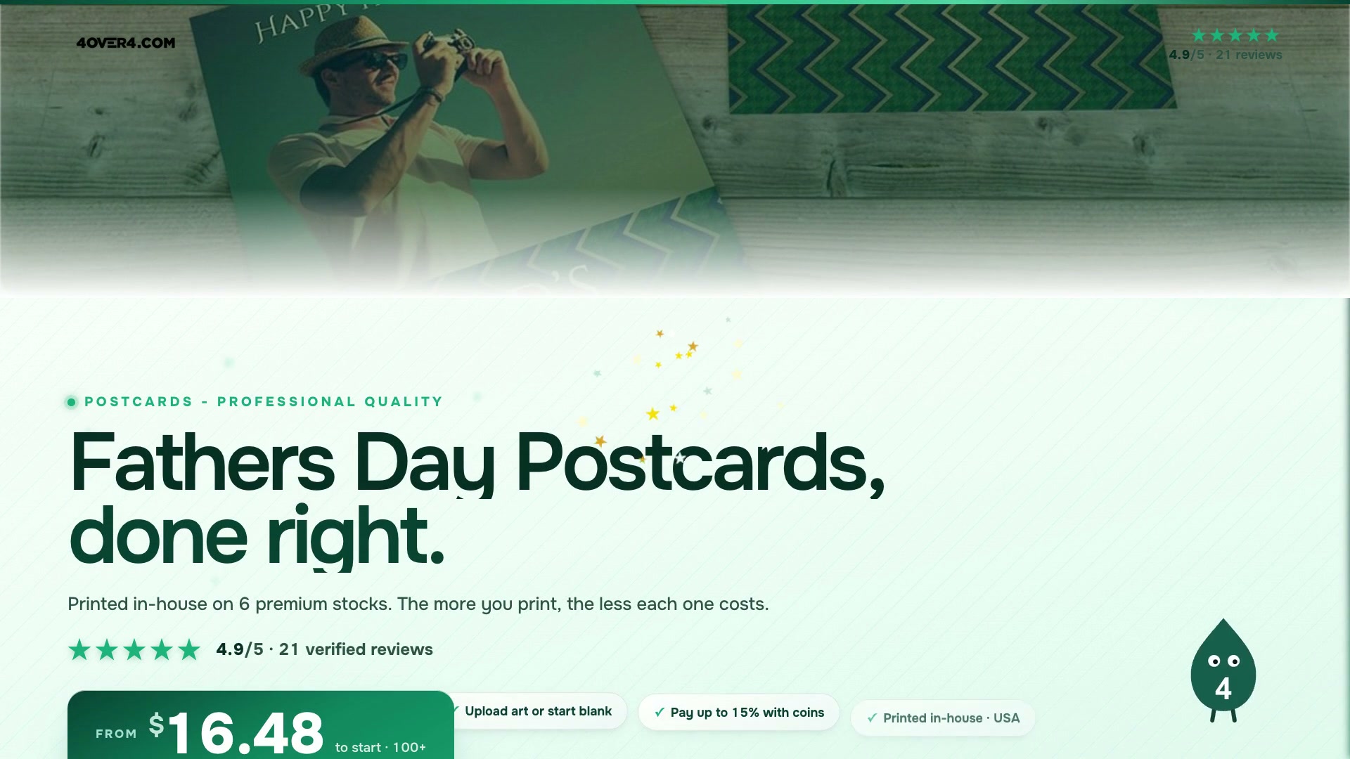 Fathers Day Postcards product video