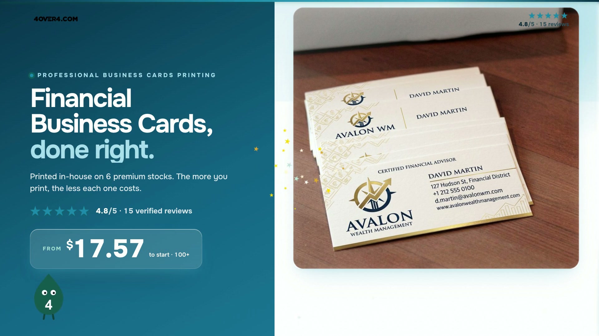 Financial Business Cards product video