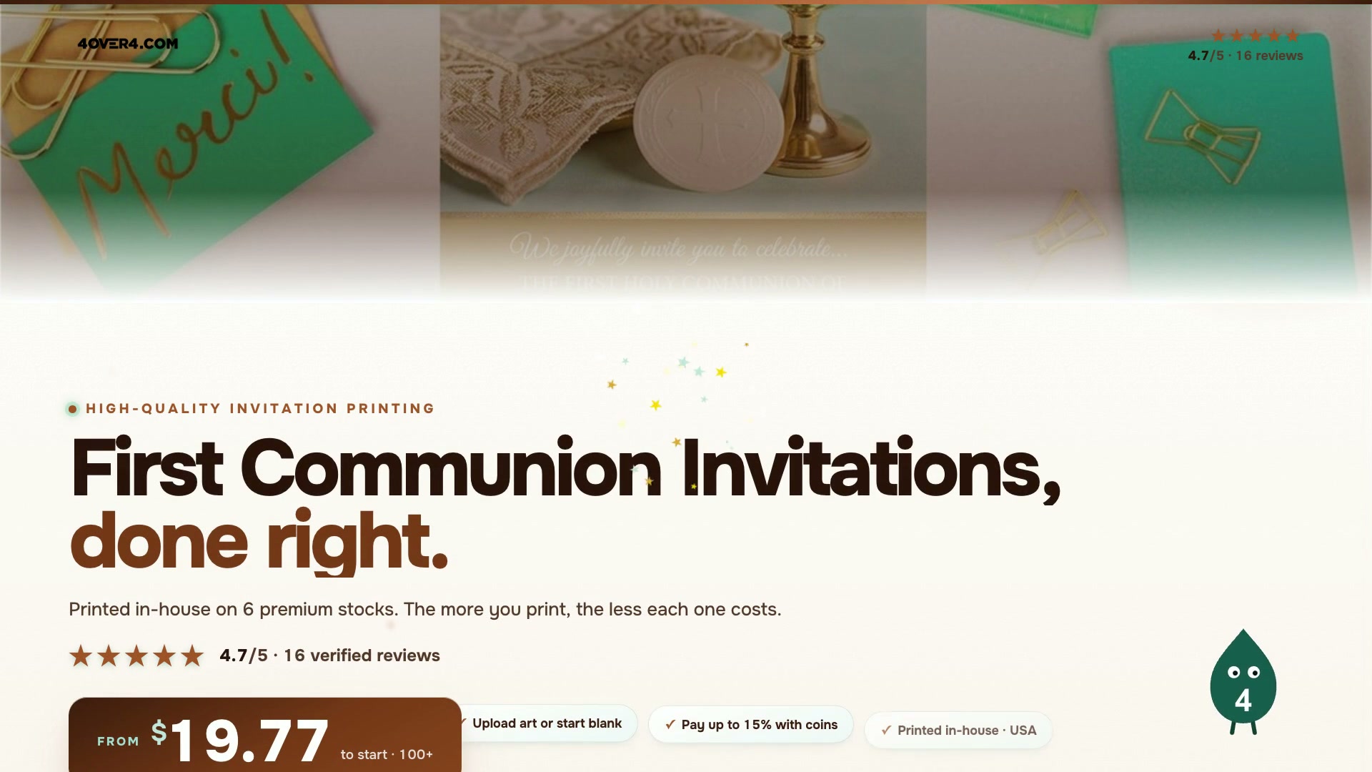 First Communion Invitations product video